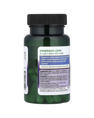 Магній трійний комплекс, 400 мг, Triple Magnesium Complex, Swanson, 30 веганських капсул Магній трійний комплекс, 400 мг, Triple Magnesium Complex, Swanson, 30 веганських капсул