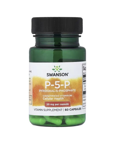 P-5-P (піридоксальфосфат), 20 мг, P-5-P, Swanson, 60 капсул