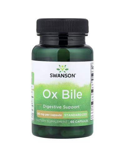 Бічача жовч, 90 мг, Ox Bile, Swanson, 60 капсул