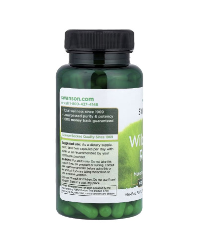 Дикий Ямс, Wild Yam Root, Swanson, 100 капсул