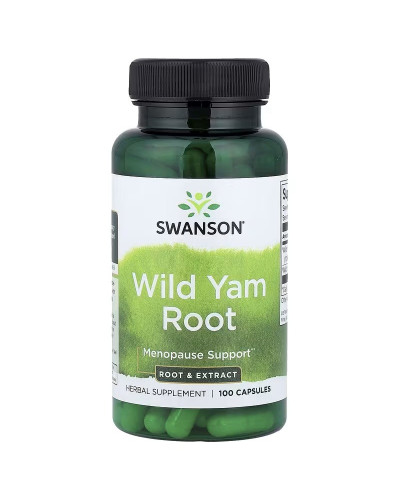 Дикий Ямс, Wild Yam Root, Swanson, 100 капсул