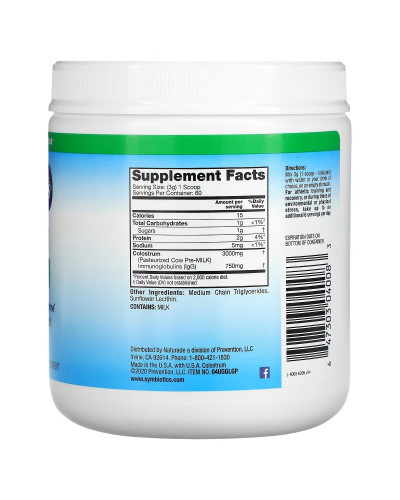 Молозиво, 3000 мг, Colostrum Plus, Symbiotics, 180 гр Молозиво, 3000 мг, Colostrum Plus, Symbiotics, 180 гр