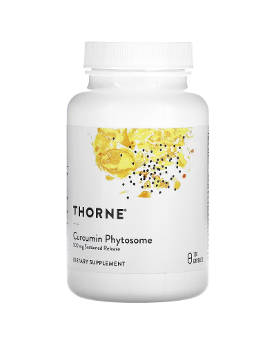 Фитосомы Куркумина, 500 мг, Curcumin Phytosome, Thorne Research, 120 капсул