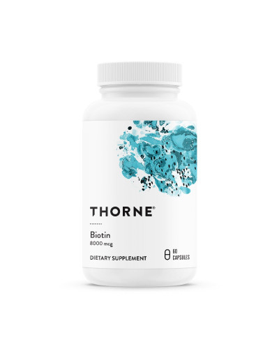 Біотин, 8 Мг, Biotin, Thorne Research, 60 Капсул