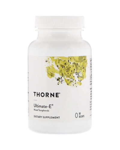Вітамін E, Суміш токоферолу, Ultimate-E, Thorne Research, 60 гелевих капсул