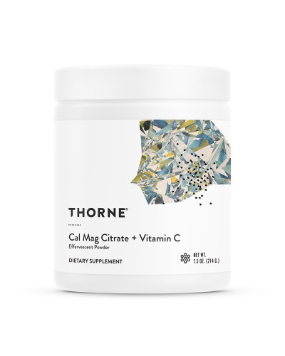 Кальцій і Магній з Вітаміном C, Cal-Mag Citrate + Vitamin C, Effervescent Powder, Thorne Research, 214 гр