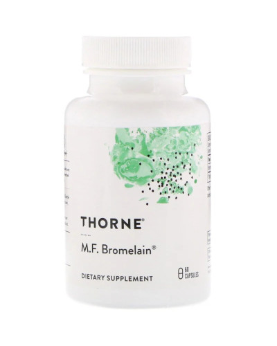 Бромелайн MF, M.F. Bromelain, Thorne Research, 60 капсул