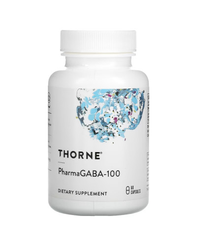 GABA (Гамма-аминомасляная кислота) 100 мг, Pharma GABA-100, Thorne Research, 60 капсул