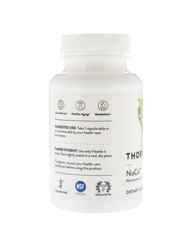 Нікотинамід Рібозід 125 мг, Nicotinamide Riboside NiaCel, Thorne, 60 капсул