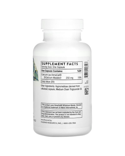 Кальций, Calcium, Thorne Research, 120 Капсул
