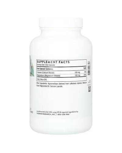 Кальций и магний малат, Calcium-Magnesium Malate, Thorne, 240 капсул