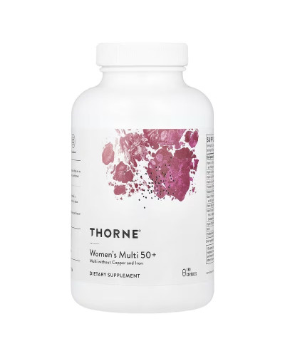 Мультивитамины для женщин 50+, Women's Multi 50+, Thorne Research, 180 капсул