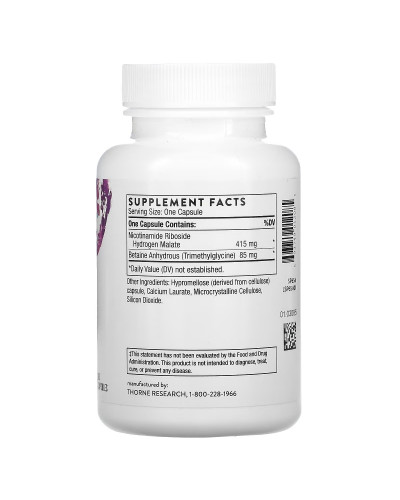 Нікотинамід Рибозид, 415 мг, Nicotinamide Riboside, NiaCel 400, Thorne Research, 60 капсул