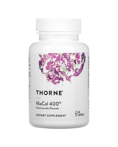 Нікотинамід Рибозид, 415 мг, Nicotinamide Riboside, NiaCel 400, Thorne Research, 60 капсул