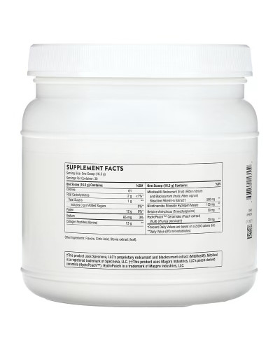 Колаген плюс з нікотинамідом рибозидом, смак ягід, Collagen Plus, Thorne Research, 495 гр