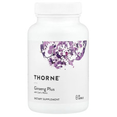 Супер энергия с женьшенем и ежевиком, Ginseng Plus with Lion's Mane, Thorne, 60 капсул