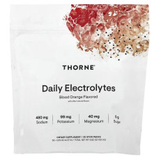 Электролиты, вкус сицилийского апельсина, Daily Electrolytes, Thorne, 30 стыков