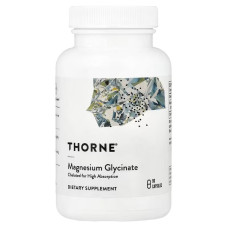 Магний глицинат, Magnesium Glycinate, Thorne, 90 капсул