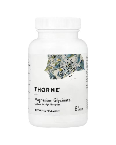 Магний глицинат, Magnesium Glycinate, Thorne, 90 капсул