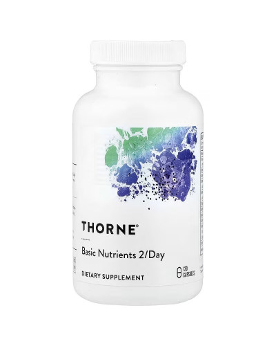 Мультивитаминный комплекс, Basic Nutrients 2/Day, Thorne, 120 капсул