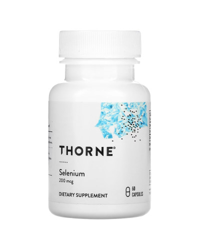 Селен, 200 мг, Selenium, Thorne Research, 60 капсул