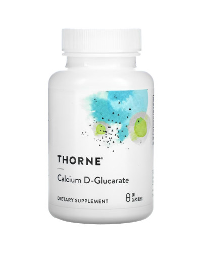 D-глюкарат кальцію, 500 мг, Calcium D-Glucarate, Thorne Research, 90 капсул