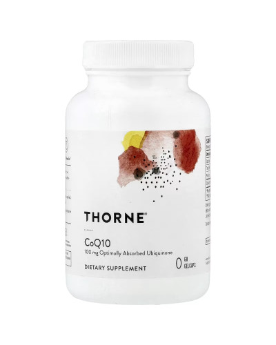Коензим Q10, 100 мг, CoQ10, Thorne Research, 60 гелевих капсул