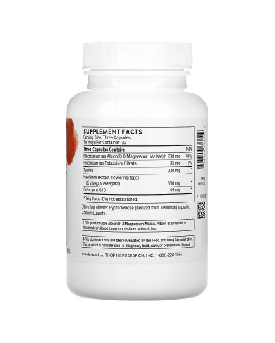 Комплекс для здоров'я серця з коензимом Q10 та глодом, Heart Health Complex with CoQ10 and Hawthorn, Thorne Research, 90 капсул