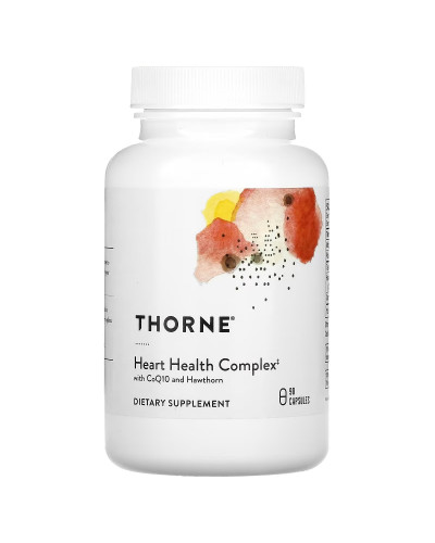 Комплекс для здоров'я серця з коензимом Q10 та глодом, Heart Health Complex with CoQ10 and Hawthorn, Thorne Research, 90 капсул