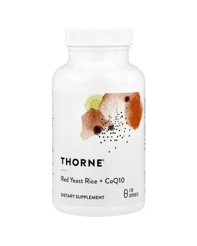 Червоний дріжджовий рис та CoQ10, Red Yeast Rice + CoQ10, Thorne Research, 120 капсул