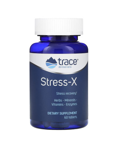 Відновлення та Захист від стресу, Stress-X, Trace Minerals, 60 таблеток