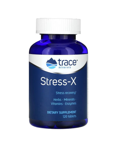 Відновлення та Захист від стресу, Stress-X, Trace Minerals, 120 таблеток