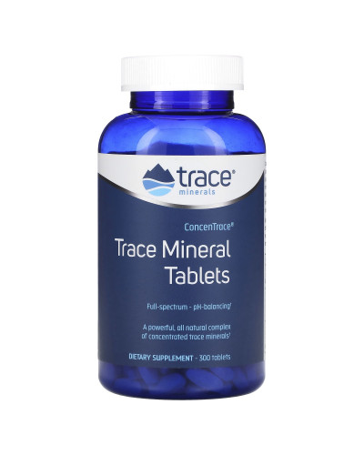 Концентрированные Микроэлементы, ConcenTrace, Trace Minerals, 300 таблеток