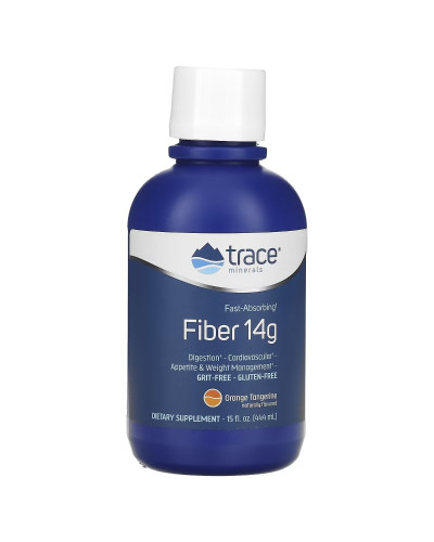 Клітковина, смак апельсина та мандарину, Fiber, Trace Minerals, 444 мл