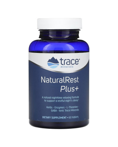 Спокойный сон и восстановление, NaturalRest Plus+, Trace Minerals, 60 таблеток