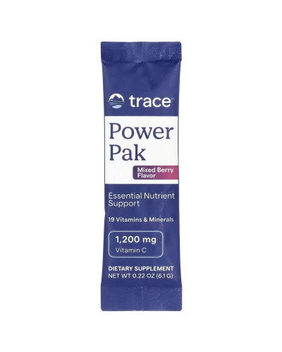 Электролиты, вкус ягод, Power Pak, Trace Minerals, 30 пакетов по 6 гр.