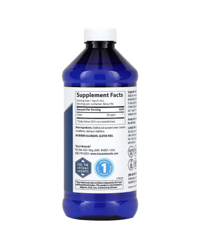 Колоїдне срібло, Colloidal Silver, Trace Minerals, 473 мл