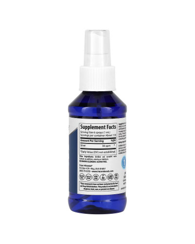 Коллоидное серебро, спрей, Colloidal Silver Spray, Trace Minerals, 118 мл Коллоидное серебро, спрей, Colloidal Silver Spray, Trace Minerals, 118 мл