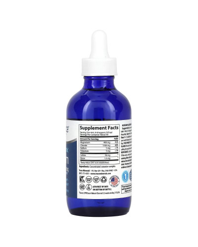 Магний ионизированный в каплях, 400 мг, Ionic Magnesium, Trace Minerals, 118 мл