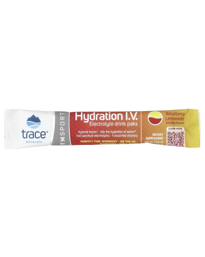 Электролиты, вкус малины, Electrolyte Drink Paks, Trace Minerals, 16 пакетов Электролиты, вкус малины, Electrolyte Drink Paks, Trace Minerals, 16 пакетов