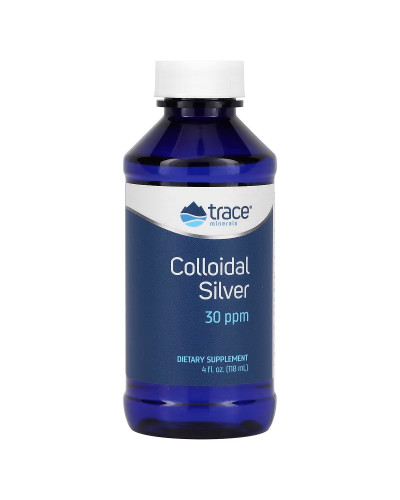 Коллоидное серебро, Colloidal Silver, Trace Minerals, 118 мл