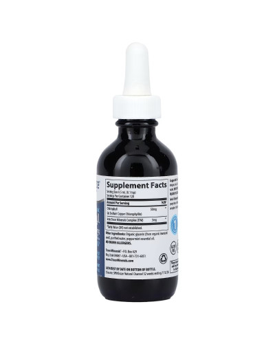 Хлорофіл Концентрований іонний, 6000 мг, смак м'яти, Concentrated Ionic Chlorophyll, Trace Minerals, 59 мл