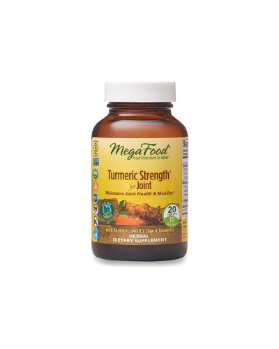 Сила куркумы для суставов, Turmeric Strengt for Joint, MegaFood, 20 таблеток