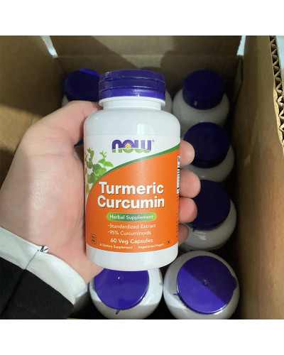 Куркума и куркумин, Turmeric Curcumin, Now Foods, 60 вегетарианских капсул