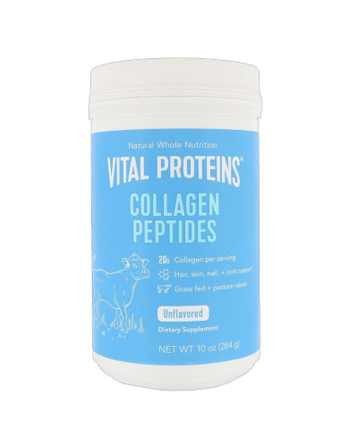Пептиды коллагена без ароматизаторов, Vital Proteins, Collagen Peptides, Unflavored, 10 унций (284 г)
