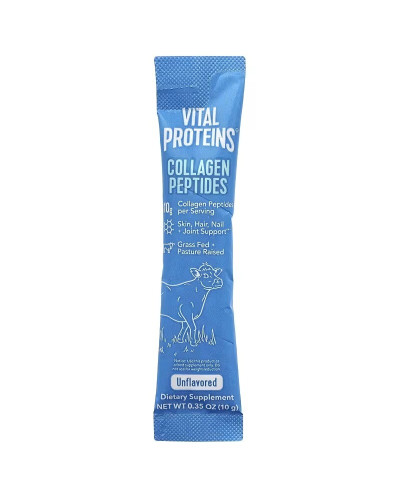 Пептиды коллагена без ароматизаторов, 10 г в порции, Collagen Peptides, Vital Proteins, 20 пакетиков Пептиды коллагена без ароматизаторов, 10 г в порции, Collagen Peptides, Vital Proteins, 20 пакетиков