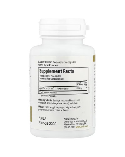 Екстракт часнику, для серцево-судинної та імунної системи, Aged Garlic Extract, Cardiovascular & Immune, Kyolic, 60 капсул