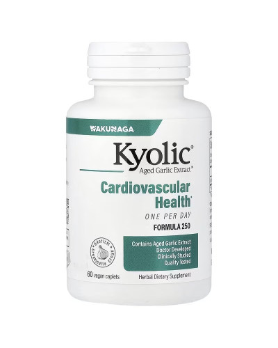Екстракт часнику, 1000 мг, Aged Garlic Extract, Cardiovascular, Kyolic, 60 веганських каплет