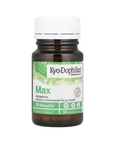 Пробіотик, 50 млрд КУО, Kyo-Dophilus, Max Probiotic, 50 Billion CFU, Kyolic, 30 вегетаріанських капсул