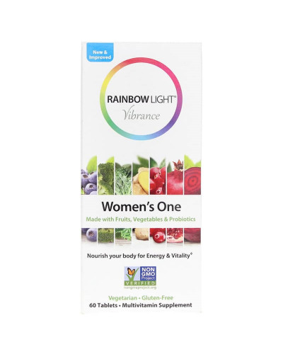 Полівітаміни Для Жінок, Women's One Vibrance, Rainbow Light, 60 таблеток